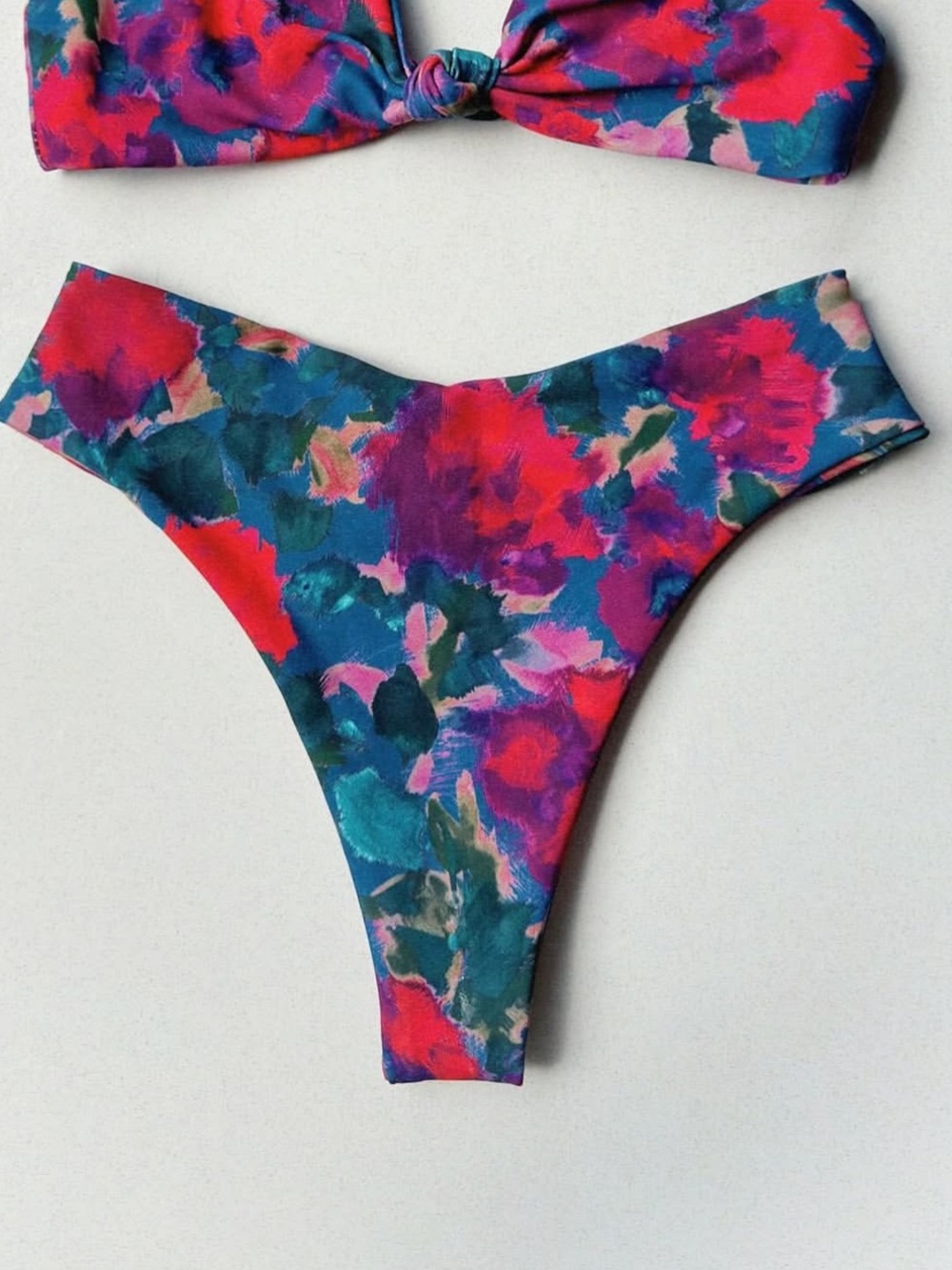 Skatie Floral Tie-Dye Print Iggy Bottoms in moonstruck